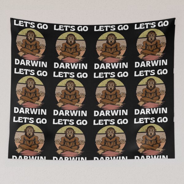 Item preview, Let's Go Darwin Funny Meditating Bigfoot designed and sold by RGRamsey.