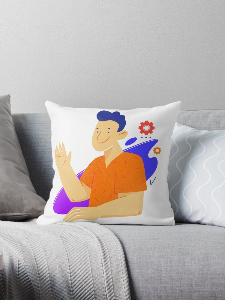 Thumbnail 1 of 4, Pillow, hello designed and sold by VerSy.