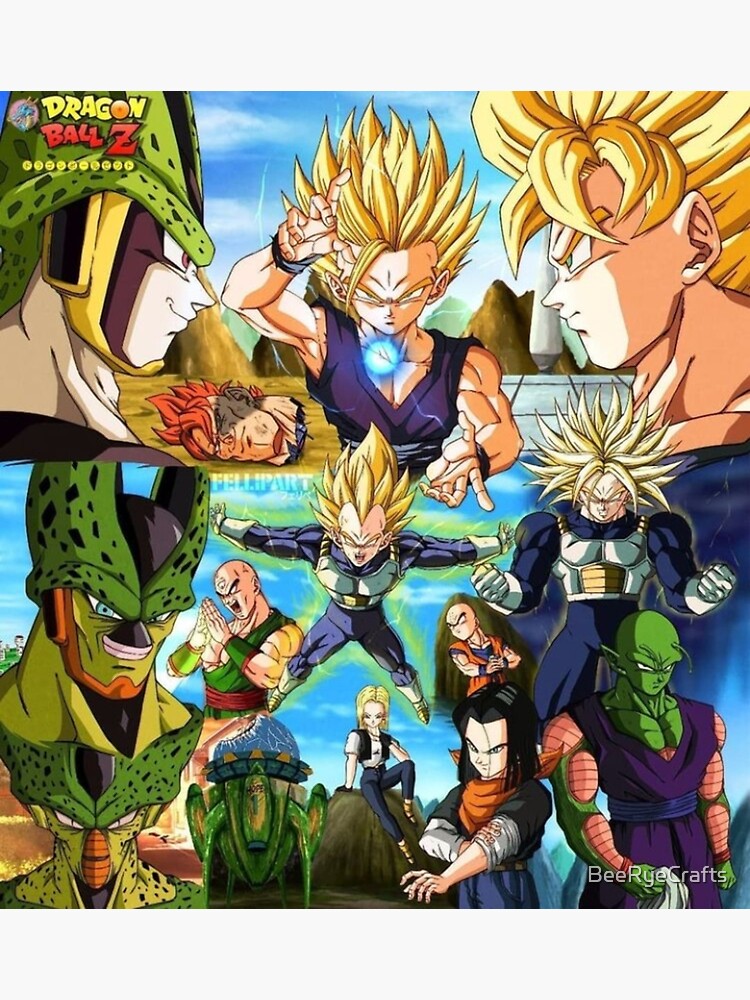 android saga poster, dragon ball z poster, anime poster