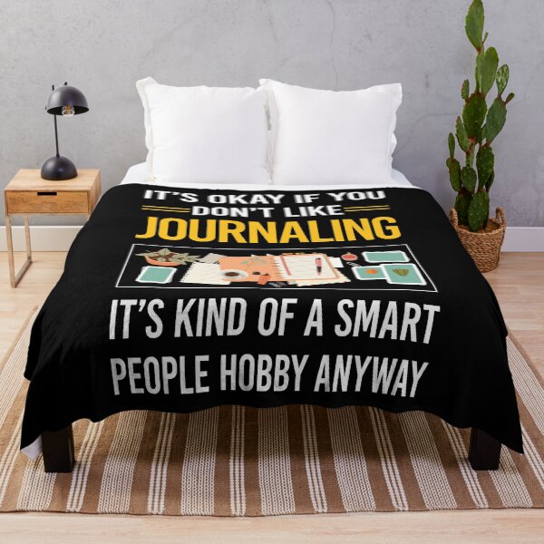 Item preview, Funny Smart People Journaling designed and sold by jiggleterrified.