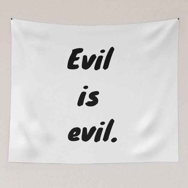 Item preview, "Evil is Evil" The Witcher Netflix Quote designed and sold by designsbyreaia.