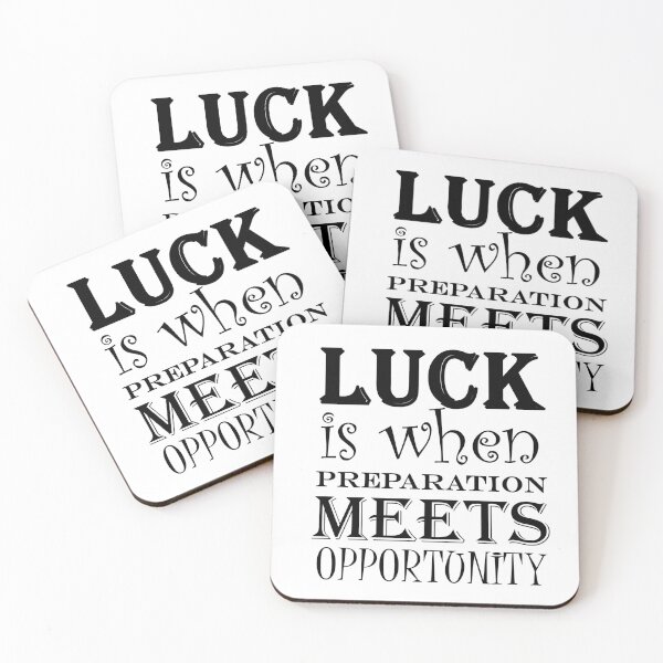 Item preview, luck is when preparation meets opportunity designed and sold by Anoirshop ⭐⭐⭐⭐⭐.