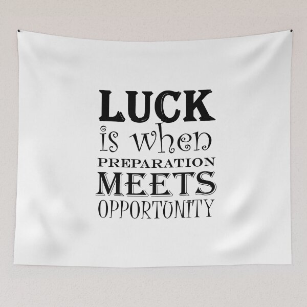 Item preview, luck is when preparation meets opportunity designed and sold by Anoirshop ⭐⭐⭐⭐⭐.