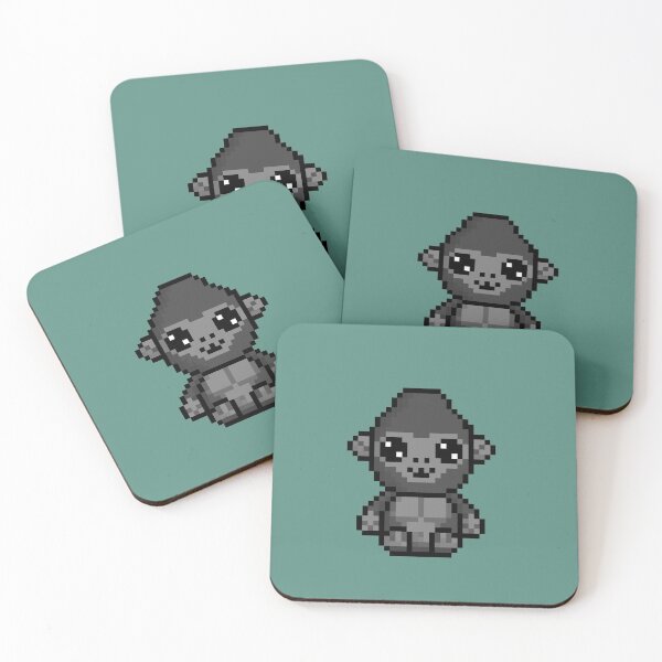 Item preview, Cute Gorilla (Chibi Pixel Animal Character) designed and sold by Pixe11y.