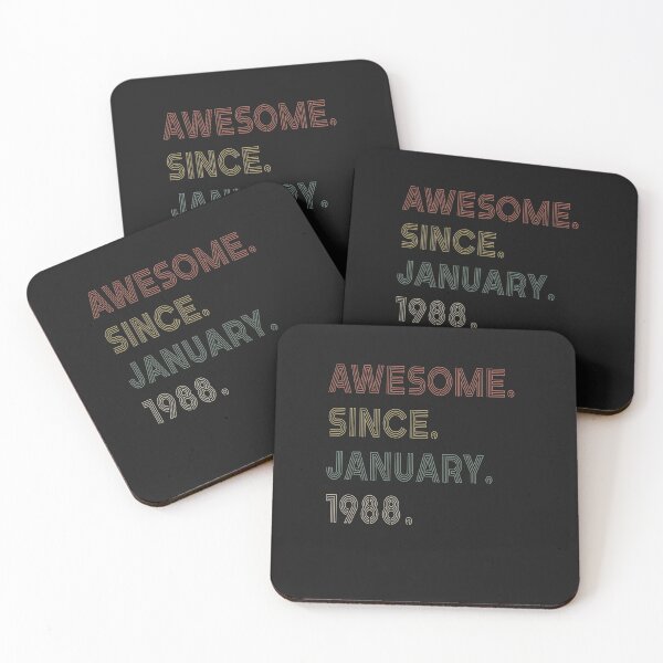 Item preview, 34 Year Old Awesome Since January 1988 Gifts 34th Birthday designed and sold by Lynette1241.