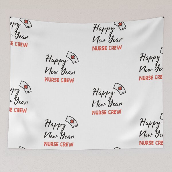 Item preview, Happy New Year With The Nurse Crew - Thank You designed and sold by SparrowLag.