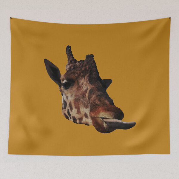 Item preview, Cute Giraffe With Tongue Sticking Out designed and sold by ELBERSAID.