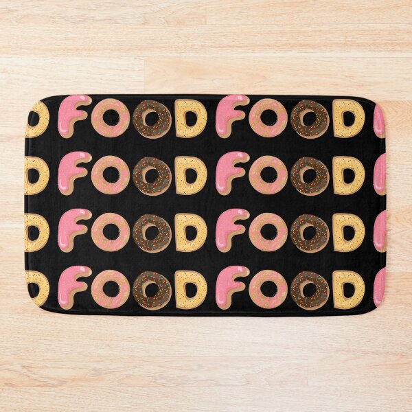 Item preview, Donut Food Typography designed and sold by BeeMeCreative.