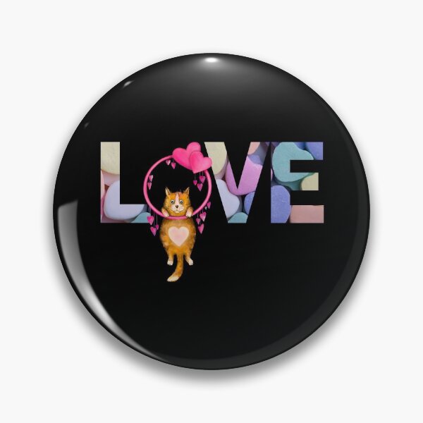 Item preview, LOVE Hanging Cat- Funny Vday Cat designed and sold by Wheeler-Styl3.