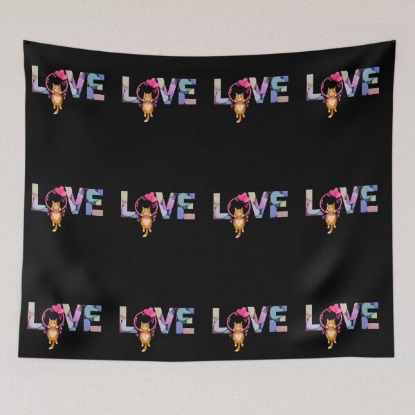 Item preview, LOVE Hanging Cat- Funny Vday Cat designed and sold by Wheeler-Styl3.