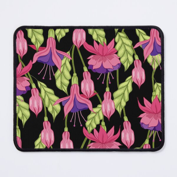 Item preview, Fuchsia Flowers Pattern designed and sold by Ayesha Saleem.