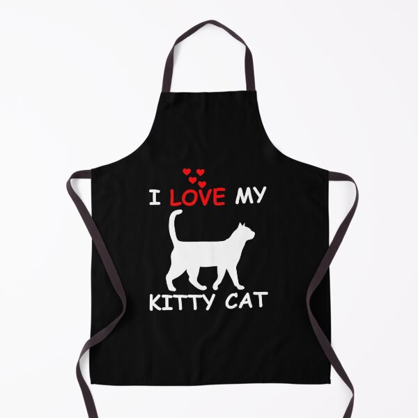 Item preview, I love my Kitty Cat Design with Black Background designed and sold by DeYoungFashion.