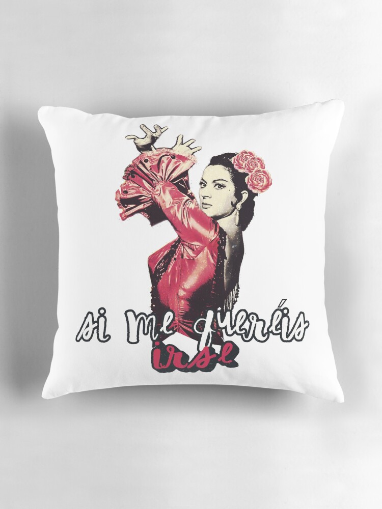 Imagen 3 de 4, Cojín con la obra Lola Flores Si me queréis irse, diseñada y vendida por danimota.