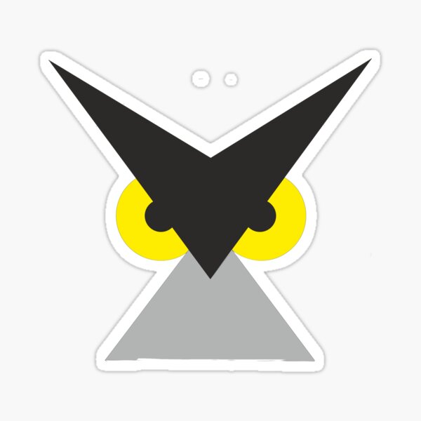 Owl symbol as icon and logo emblem Sticker