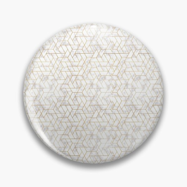 Item preview, Triangle mod gold marble  white  designed and sold by Milatoo.