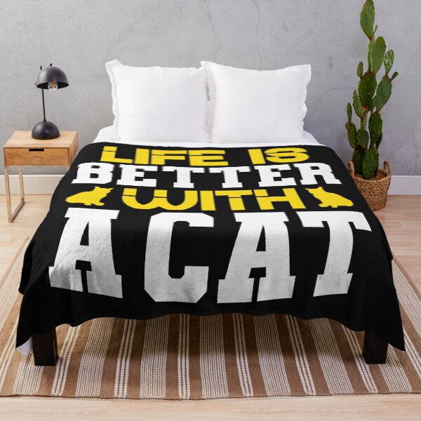 Item preview, LIFE IS BETTER WITH A CAT designed and sold by BLKHAS.