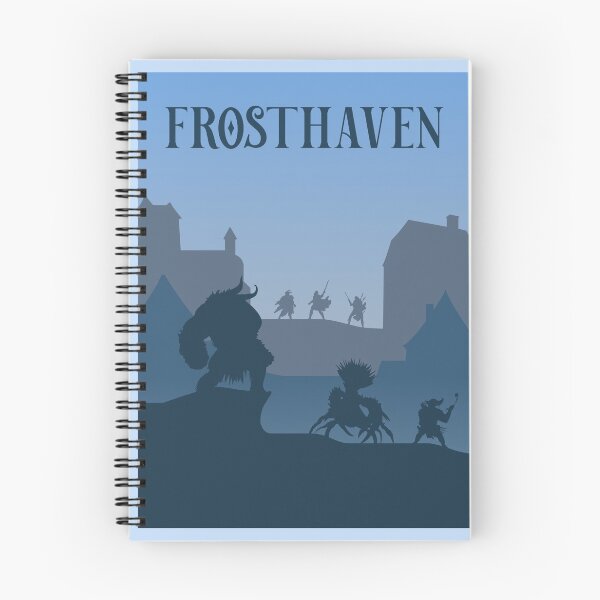 Item preview, Frosthaven - Board Games - Minimalist Travel Poster Style - Board Game Art designed and sold by MeepleDesign.