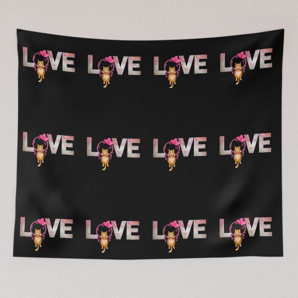 Item preview, LOVE Hanging Cat- Funny Vday Cat designed and sold by Wheeler-Styl3.