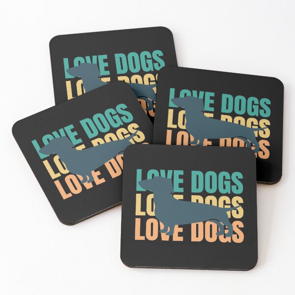 Item preview, Love Dogs Retro Dachshund Owner Lover Gift designed and sold by mayamay0.