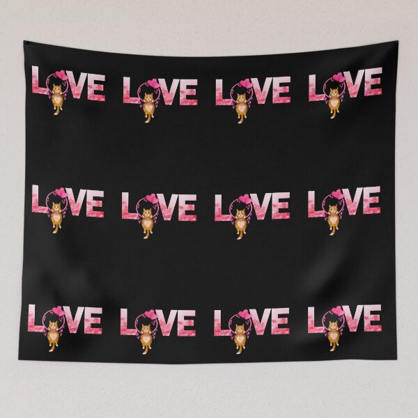 Item preview, LOVE Hanging Cat- Funny Vday Cat designed and sold by Wheeler-Styl3.