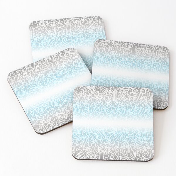 Item preview, Ombré demiboy colours and white swirls doodles designed and sold by savousepate.