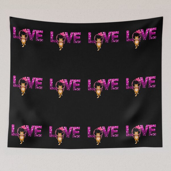 Item preview, LOVE Hanging Cat- Funny Vday Cat designed and sold by Wheeler-Styl3.
