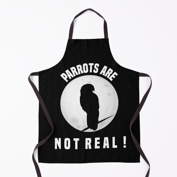 Item preview, Parrots Are Not Real Funny Birds On The Moon designed and sold by medbdj.