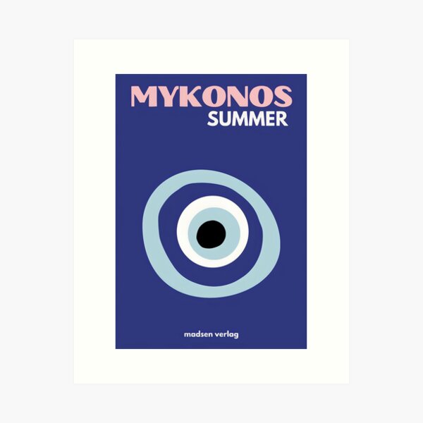 Mykonos Summer Print Art Print