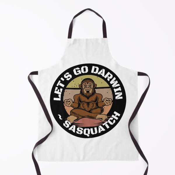 Item preview, Let's Go Darwin Meditating Sasquatch Round Sticker designed and sold by RGRamsey.