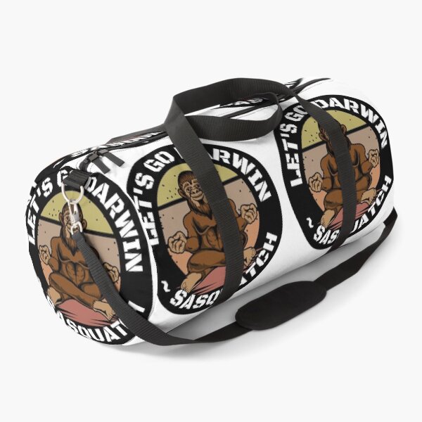 Item preview, Let's Go Darwin Meditating Sasquatch Round Sticker designed and sold by RGRamsey.