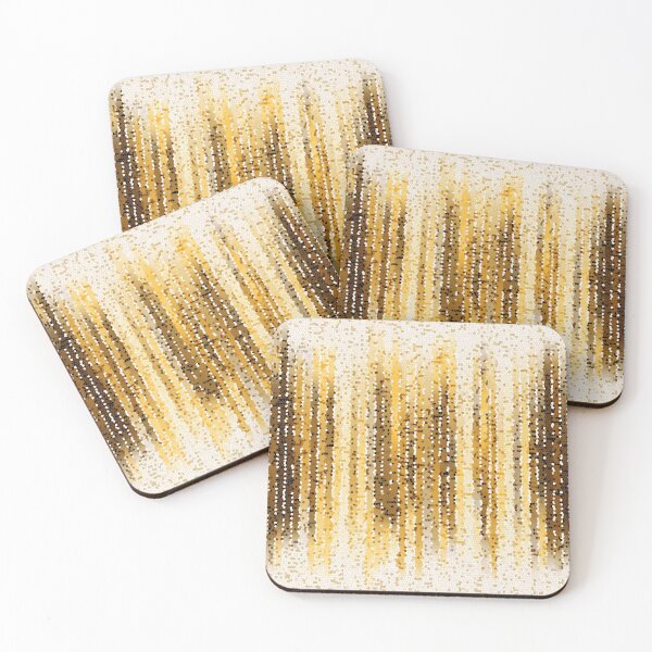 Artikelvorschau, Vertical stripes, mosaic, white, yellow, ochre entworfen und verkauft von Svitac.