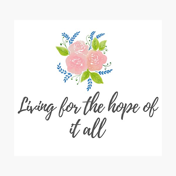 Item preview, Living for the hope of it all Taylor Swift August Lyrics designed and sold by Simi2020.