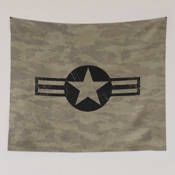 Artikelvorschau, USAF Vintage schwarzes Emblem entworfen und verkauft von Lidra Zehcnas.