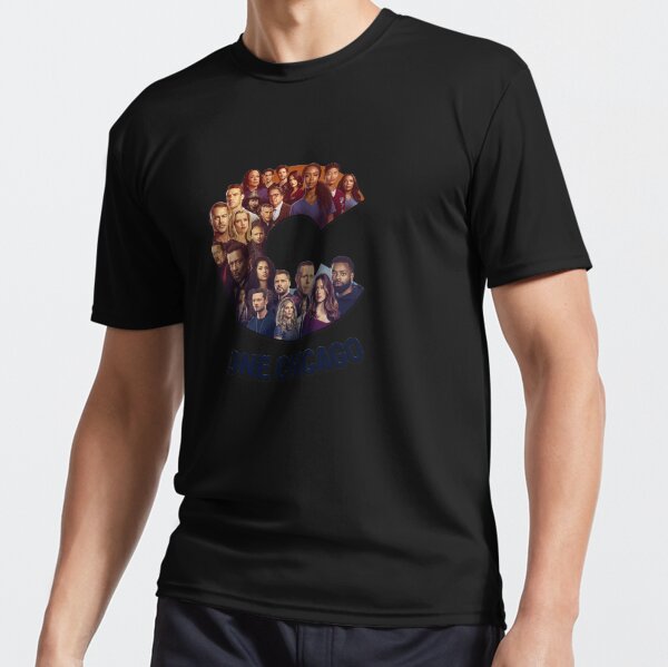 Un logo d'affiche de personnages d'une émission de télévision de Chicago T-shirt respirant