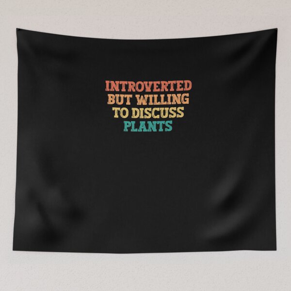 Item preview, Vintage Colored Funny Introverted But Willing To Discuss Pla Premium T-Shirt designed and sold by shop   luisant.