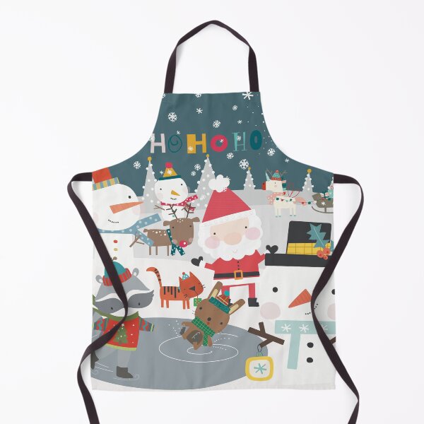 Item preview, Fun greeting card with Santa and friends having a Christmas party outside designed and sold by marina63.