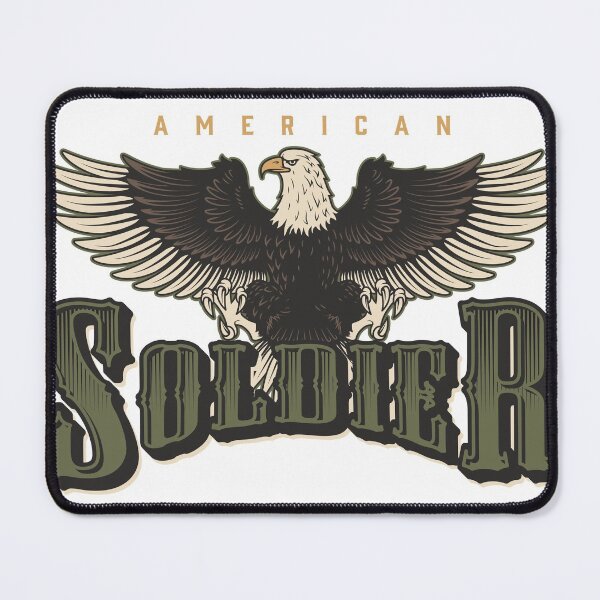 Item preview, American soldier t-shirt design designed and sold by TheTshirtClub.