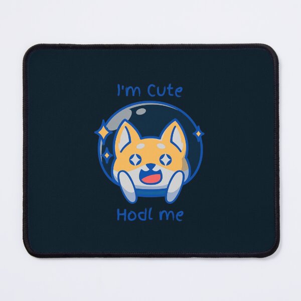 Item preview, I am Cute hodl me shiba in cute design in blue designed and sold by Creative Life.