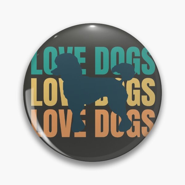 Item preview, Love Dogs Retro Poodle Dog Owner Lover Gift designed and sold by mayamay0.