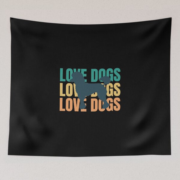 Item preview, Love Dogs Retro Poodle Dog Owner Lover Gift designed and sold by mayamay0.