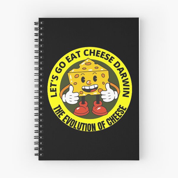Item preview, Let's Go Eat Cheese Darwin Funny The Evolution Of Cheese Round Sticker designed and sold by RGRamsey.