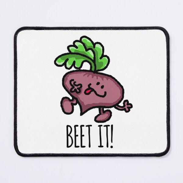 Item preview, Beet It Cute Beetroot Funny Food Pun designed and sold by SunnyStreet.