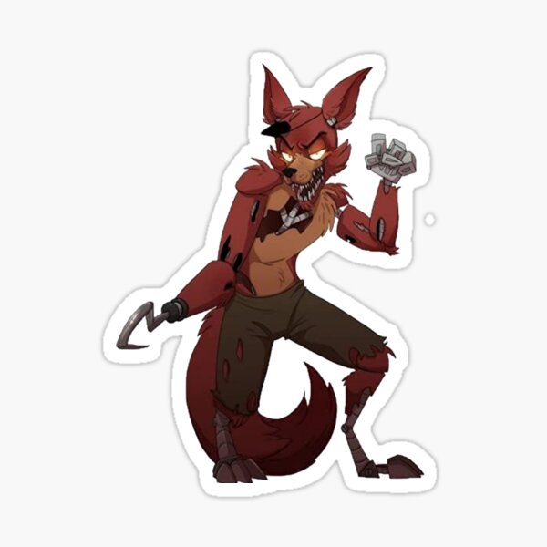 FNAF Foxy Sticker Sticker for Sale by NebulaDunes