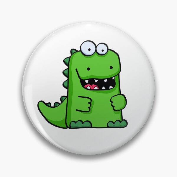 Item preview, Happy Smiling Green Dinosaur designed and sold by SunnyStreet.