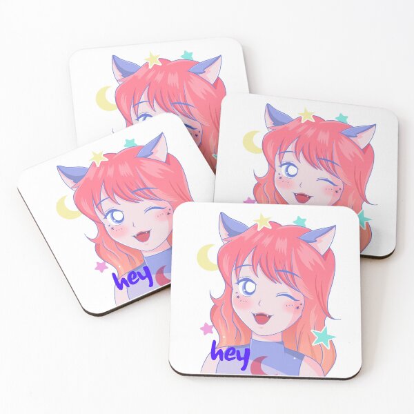 Item preview, cat says hey designed and sold by qofebean.