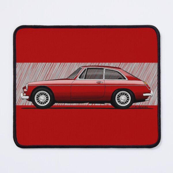 Item preview, My drawing of the MGB GT transparent with background designed and sold by designjaag.