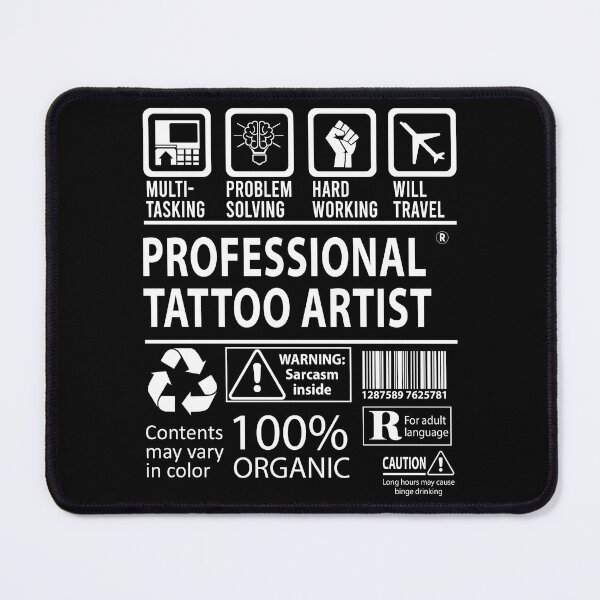 Item preview, Professional Tattoo Artist T Shirt - MultiTasking Certified Job Gift Item Tee designed and sold by andahanson.