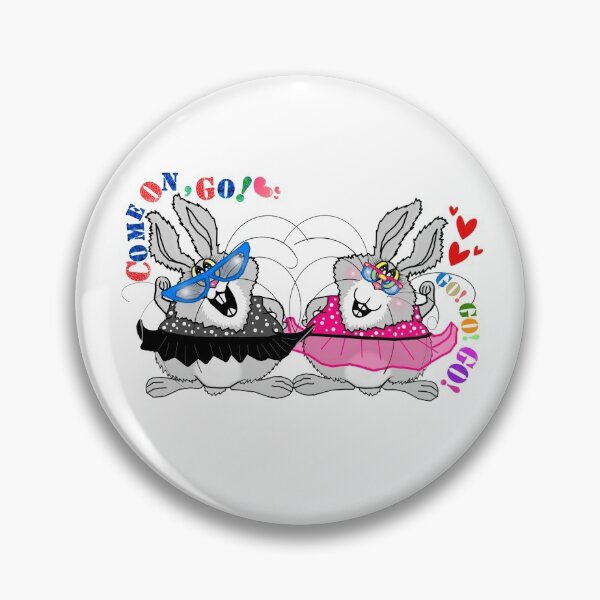 Item preview, Happy Bunnies - Come on , go ! designed and sold by Shirley cute art .