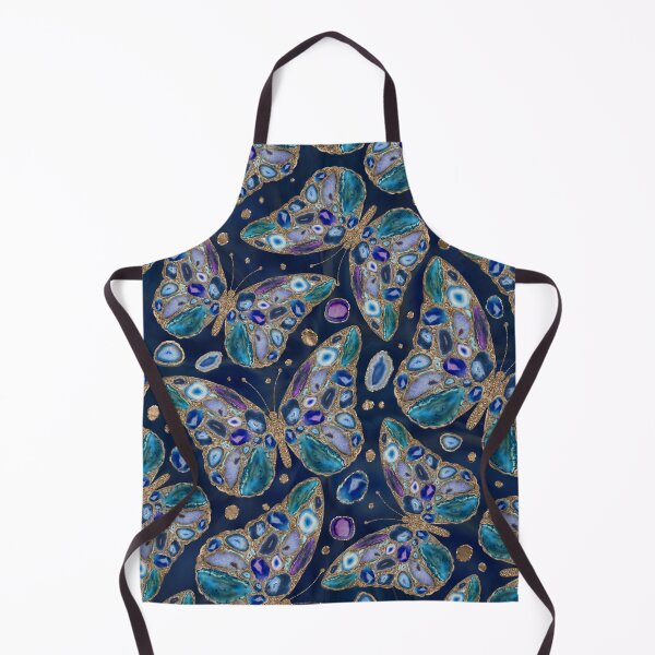 Item preview, Blue and Purple Geodes Butterflies designed and sold by k9printart.