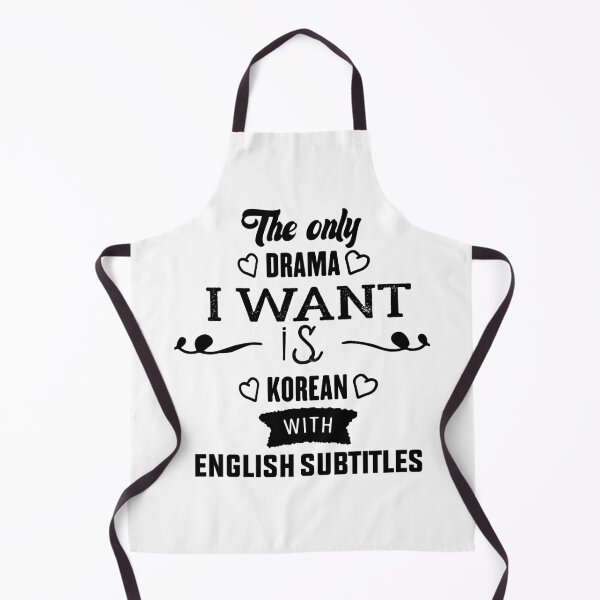 Item preview, The Only Drama I Want Is Korean With English Subtitles -Korean English Subtitles black font  coran life style designed and sold by RIDA LOUCHACHHA.